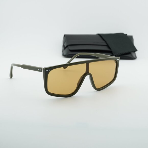 Isabel Marant IM 0096/S 01ED 70 Shield Sunglasses - Green/Brown main image 8